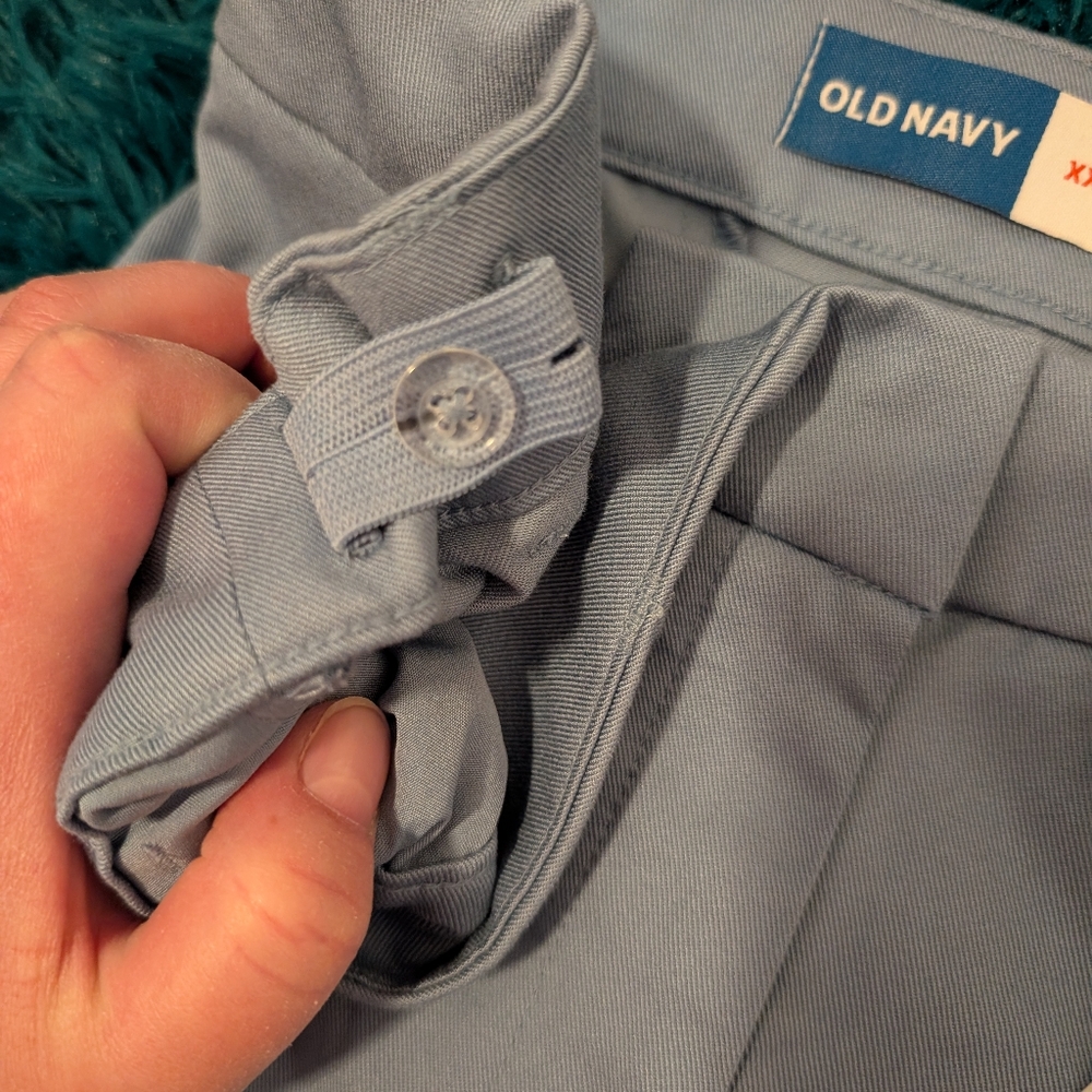 OLD NAVY Shorts in Light Blue Pleat Front High Rise 5 in Inseam Plus Size XXL - Picture 13 of 13